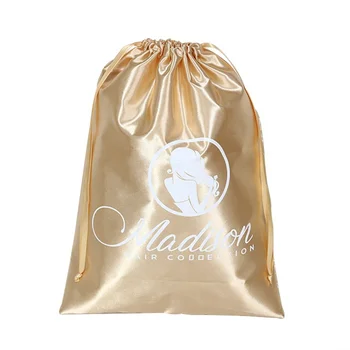 Бесплатная доставка Упаковка с логотипом, Атласные сумки на шнурке с кисточкой, Элегантные Изысканные Красочные мешочки для хранения волос