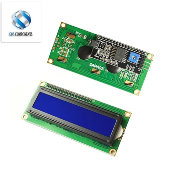 LCD1602 1602 ЖК-модуль Синий/Желто-Зеленый Экран 16x2 Символьный ЖК-дисплей PCF8574T PCF8574 IIC I2C Интерфейс 5V для arduino