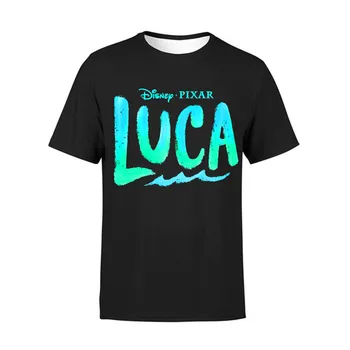 Новые футболки Disney Luca, Детская одежда, Футболки Disney, Детские Мультфильмы, Каваи, Модные Топы Luca, Одежда Для мальчиков И девочек, Футболки