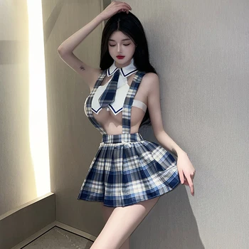 Экзотическая одежда в японском стиле Sexy18 Школьная порноформа для девочек Косплей аниме Наряд Jk Эротическое белье С открытой грудью Ролевая игра