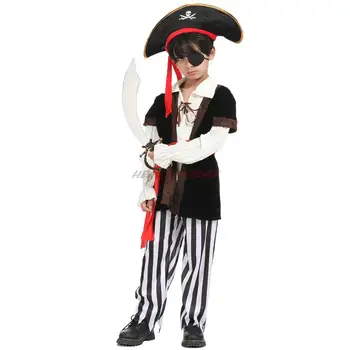 Детская одежда для Хэллоуина, Костюм капитана для мальчиков и девочек, Костюм для новогоднего представления 2023, Комплект шляп, Прямая поставка