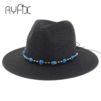 Персонализированная модная солнцезащитная шляпа с бусинами, мужской дорожный козырек, джазовая шляпа HA103