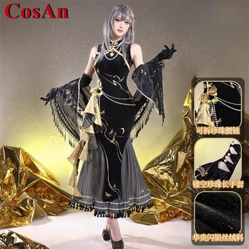 CosAn Game Honkai: Star Rail, первопроходец Стелле, Костюм для косплея, Великолепный элегантный костюм для ролевых игр в Чонсам