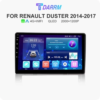 Android 13 Автомобильный Мультимедийный для Renault Duster 2014 2015 2016 2017 Видеоплеер Стерео Авто GPS Навигация Беспроводной Carplay 2Din