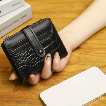 Новый женский кошелек с застежкой-молнией, сумка для переноски с несколькими картами большой емкости, нулевой кошелек