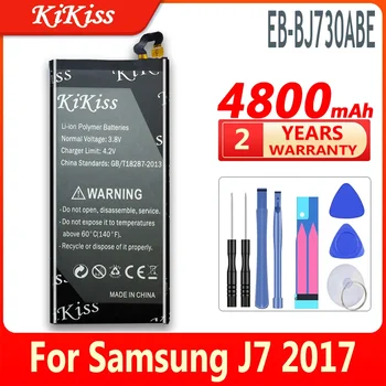 4800 мАч Батарея Для Samsung GALAXY J7 Pro 2017 SM-J730F SM-J730FM J730F J730G J730DS J730FM J730GM J730K Телефон EB-BJ730ABE + Инструмент