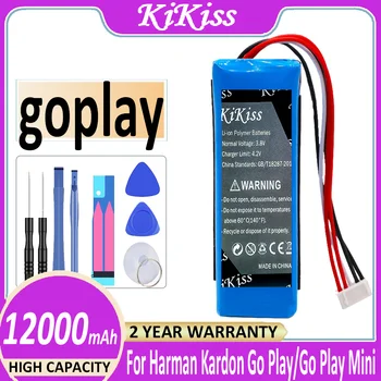 Сменный аккумулятор KiKiss емкостью 12000 мАч для Harman/Kardon Go Play, GoPlay Go Play Mini, Мини-Аккумуляторы GoPlay + Бесплатные Инструменты