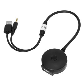 Автомобильный Беспроводной Bluetooth Аудио AUX и USB Музыкальный Кабель-Адаптер для Mini