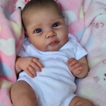 малышка Майли с мягким телом 20 дюймов, реалистичная новорожденная малышка с 3D-кожей, окрашенными волосами, видимыми венами Bebe