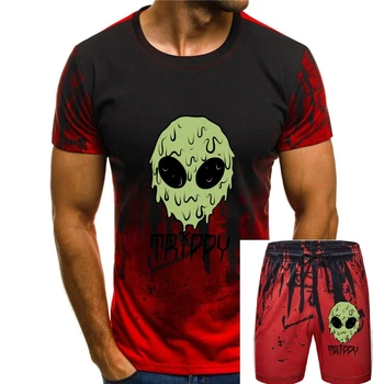 Летняя модная уличная одежда, футболки с коротким рукавом, Мужская футболка Trippy Alien, мужская летняя повседневная футболка, топы, одежда