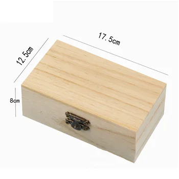 Высококачественная новая коробка Деревянная коробка Для организации домашнего хозяйства, свадьба, 1/3 коробки для аксессуаров, простой деревянный квадрат, 1шт/3шт.