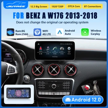 8G + 256G Android 12 Автомагнитола для Mercedes benz A class W176 W178 2013-2018 4G LTE BT GPS Навигация Мультимедийный плеер Carplay