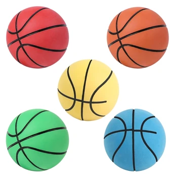 Мини-баскетбольные мячи для снятия стресса, мини-декор для баскетбольной вечеринки, Мягкий резиновый баскетбольный мяч для выжимания R66E