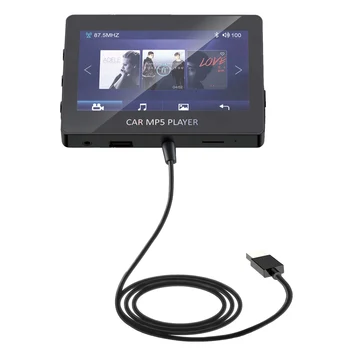 Автомобильный MP5-плеер Bluetooth 5.0 FM-передатчик Поддержка музыкального проигрывателя TF U-диска Автомобильный плеер автомобильная электроника для автомобилей