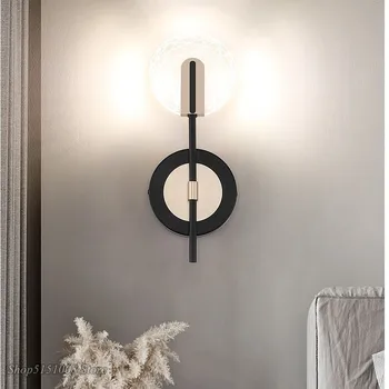 Современный скандинавский светодиодный простой вращающийся настенный светильник для прохода в спальне, прикроватные бра для чтения, освещение для украшения дома в помещении