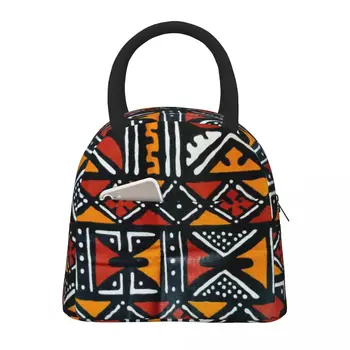 NOISYDESIGNS Сумка для ланча Африканского племени, роскошный дизайн, портативная сумка-тоут, термоизолированный холодильник для пикника, сумка для хранения ланча