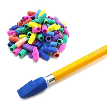 P82F 50/100 шт. Ластик для карандашей, Наконечник стрелы, Разные цвета, Топперы для карандашей, детские Школьные принадлежности для студентов