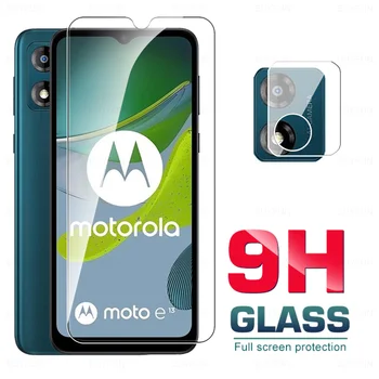 9H Стеклянная Полноэкранная Защитная Пленка Для Motorola Moto E13 4G Чехол Из Закаленного Стекла MotoE13 E 13 13E Протектор Объектива Камеры 6,5 дюймов