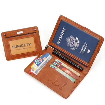 Противоугонная щетка для многофункционального хранения, держатель для вакцинной карты, сумка для паспорта, чехол для паспорта для поездок за границу