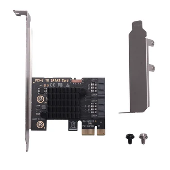 Адаптер PCIe для SSD-накопителя SATA 3.0 6G PCI-E PCI Express X1 Контроллер Плата расширения Riser для майнинга дополнительных карт