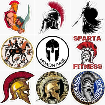 Наклейка на шлем Spartan Warrior Rome, аксессуары для мотоциклов, ноутбук, окно грузовика, наклейка для бездорожья, настраиваемая