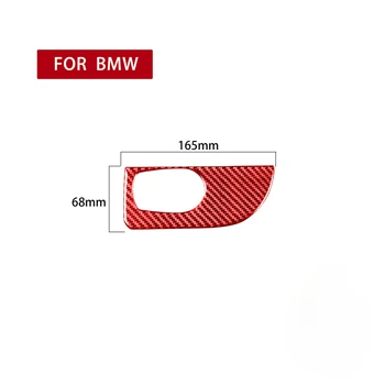 Для BMW 6 серии E63 E64 2004-2010 Наклейки из углеродного волокна для салона автомобиля Рамка переключателя фар, отделка крышки, аксессуары для интерьера автомобиля