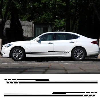 2ШТ Универсальных автомобильных боковых наклеек на кузов Наклейки из виниловой пленки Автоаксессуары для Suzuki Volvo Tesla Skoda VW Volkswagen Seat Subaru