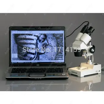 Принадлежности AmScope 10X-20X-30X-60X Стереомикроскоп Sharp + USB-камера