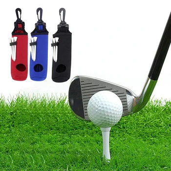 1 шт. Мультяшная сумка для мини-мячей для гольфа, Маленький Защитный чехол, портативная поясная сумка для 3 мячей, аксессуары для занятий гольфом