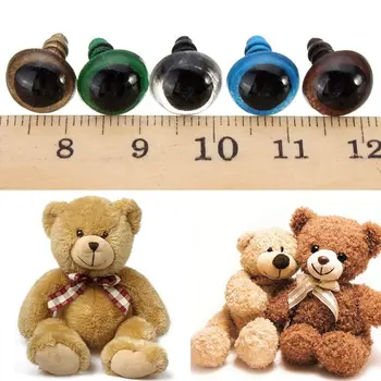 Мягкая игрушка Детские Пластиковые Игрушки Аксессуары Смешанный Цвет Безопасное Животное 8 мм 100 шт. Кукольные Глаза