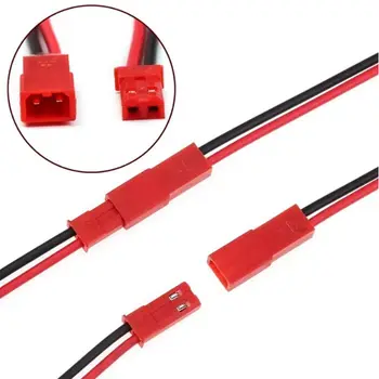 JST-2P red shell LED lighting decoration мужские и женские парные провода, пара антенн, соединительные провода, клеммные провода 15 см