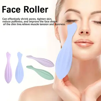 Инструменты для Массажа лица Gua Sha Силиконовый Валик Для Лица Beauty Face Roller для Лица и Глаз Face Beauty Roller Уход За Кожей L8M0
