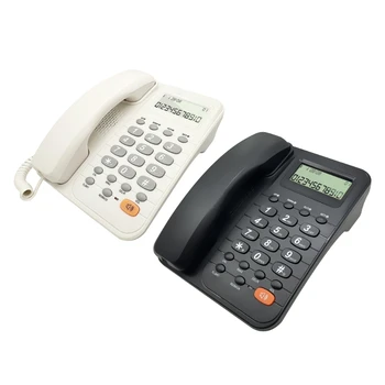 TX ~ T2029CID Домашний Стационарный телефон Настольный телефон с функцией идентификации вызывающего абонента Проводной телефон с шумоподавлением Быстрого набора