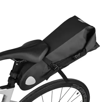 Велосипедная седельная сумка Водонепроницаемая светоотражающая велосипедная сумка для езды на горном велосипеде большой емкости
