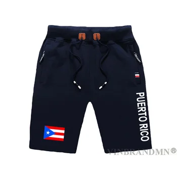 Пуэрто-Рико мужские шорты пляжный мужчина мужские пляжные шорты флаг тренировки карман на молнии пот бодибилдинг 2023 хлопок НОВЫЙ Rican PRI PR