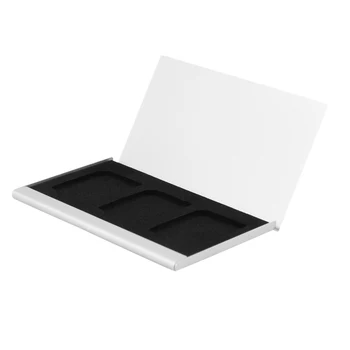 Чехол для карт памяти из алюминиевого сплава, Картонная коробка, Держатели для 3ШТ SD-карт