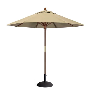 Зонт с центральной колонной из цельного дерева Коммерческий Маленький Зонт для сада во внутреннем дворе На открытом воздухе Индивидуальный Цветной Пляжный зонт для отдыха.