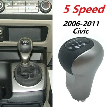 Головка переключения передач, 5-ступенчатая ручка переключения передач, шариковая ручка ручного переключения передач для Honda Civic 2006-2011 54102-SNA-A02