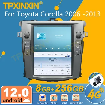 Для Toyota Corolla 2006-2013 Автомобильный радиоприемник Android с экраном 2din, стереоприемник, мультимедийный плеер, автомагнитола, головное устройство Gps Navi