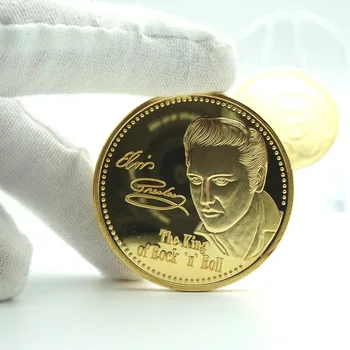 Позолоченная монета Майкла Джексона 