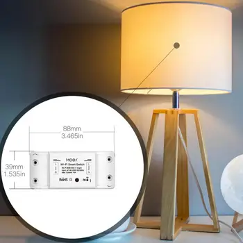 Универсальный таймер отключения Приложение Smart Life Беспроводной пульт дистанционного управления Работает с Alexa Home WiFi Smart Light Switch