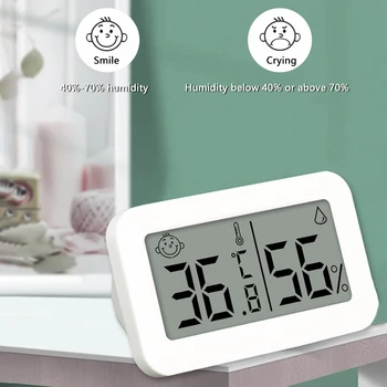 Мини-ЖК-цифровой термометр-гигрометр, электронный датчик температуры в помещении, измеритель влажности, бытовой термометр