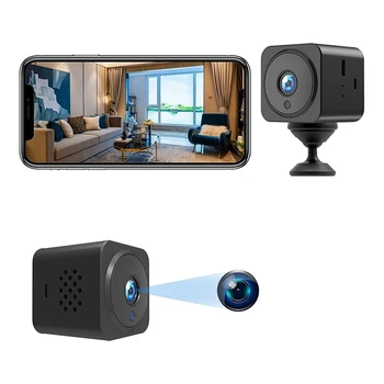 Мини-камера 4K 1080P, камера наблюдения, камера Wi-Fi в помещении, камера с приложением для мобильного телефона в режиме реального времени, камера в помещении с батареей