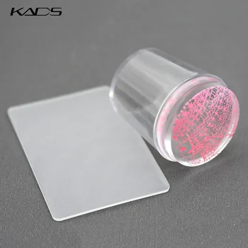Прозрачный Желейный Nail Art Stamper Scraper Set DIY Дизайн Ногтей Печать Силиконовый Штамп Инструменты Для Штамповки