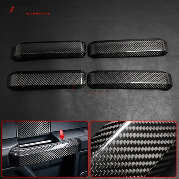 Внутренние накладки на дверные ручки из сухого углеродного волокна Для Ford F150 F-150 Raptor 2015 2016 2017-2020 Аксессуары для интерьера автомобиля